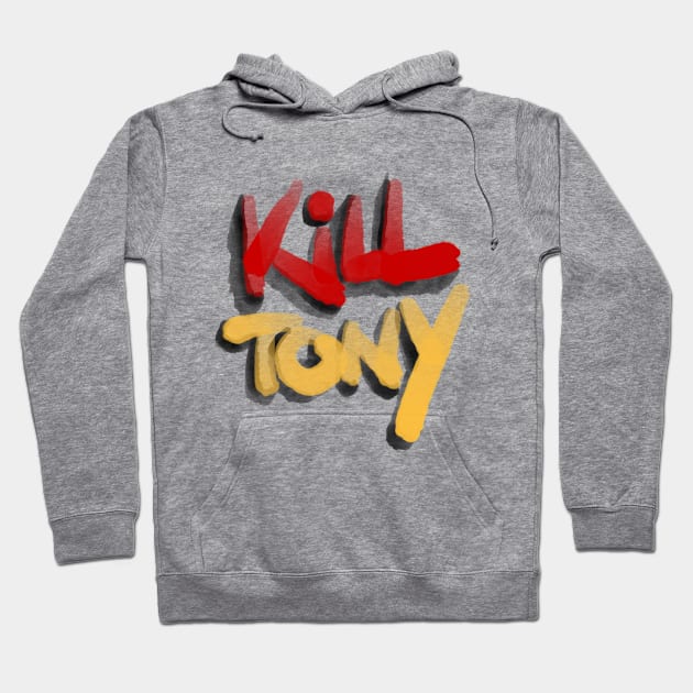 Kill Tony Podcast Logo In Watercolor Hoodie by Ina